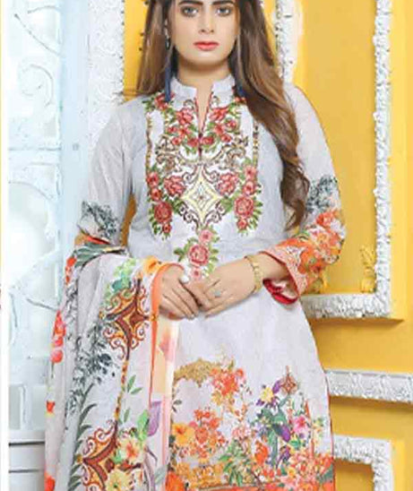 Mishi's D/Civic Lawn Dupatta'20 MS#110