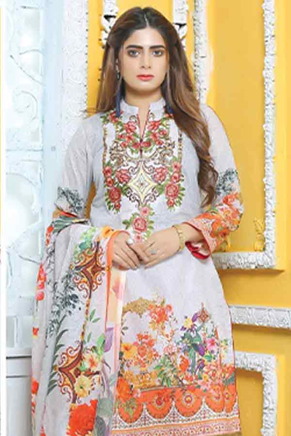 Mishi's D/Civic Lawn Dupatta'20 MS#110
