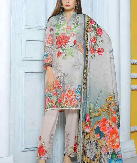 Mishi's D/Civic Lawn Dupatta'20 MS#112