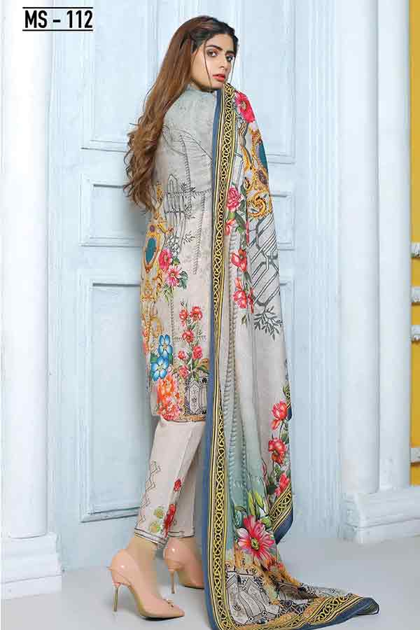 Mishi's D/Civic Lawn Dupatta'20 MS#112