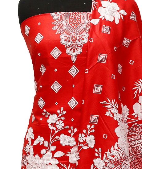 Misri Gold Print Lawn`23 D#1141 Red