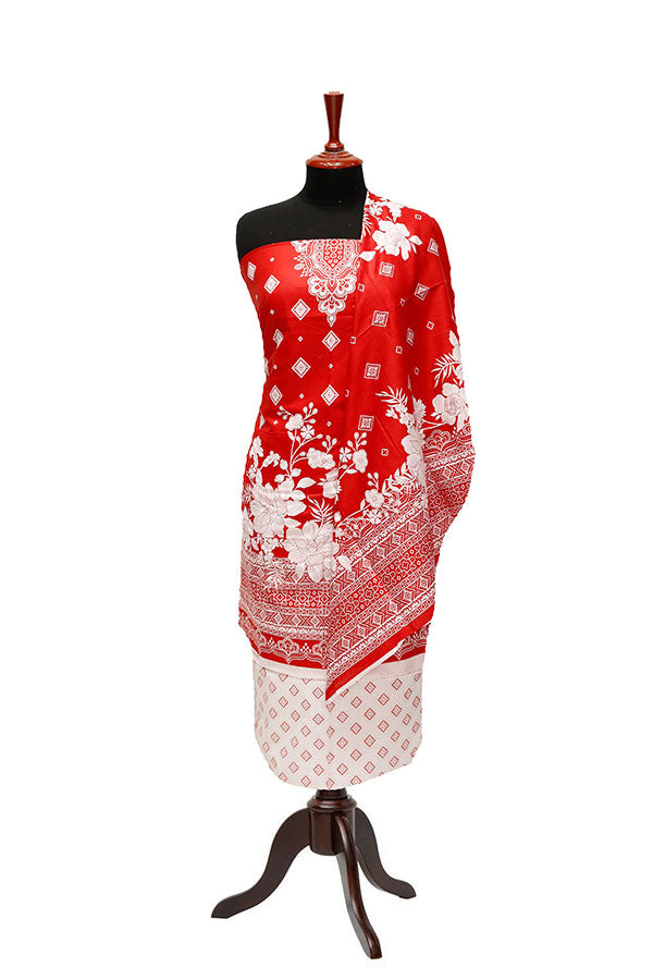 Misri Gold Print Lawn`23 D#1141 Red