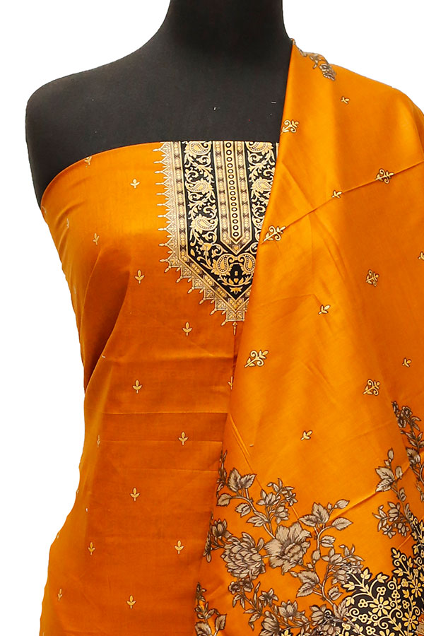 Misri Gold Print Lawn`23 D#1150 Rust