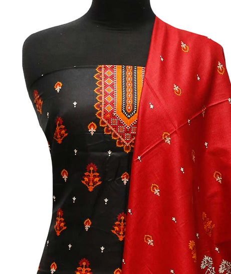 Misri Gold Print Lawn`23 D#1152 Black