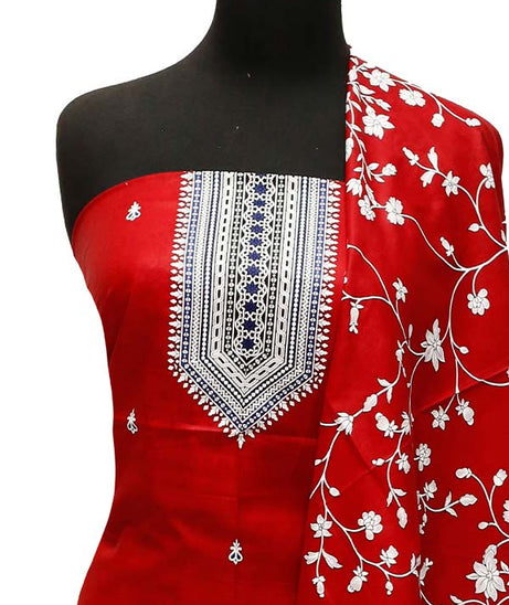 Misri Gold Print Lawn`23 D#1153 Maroon