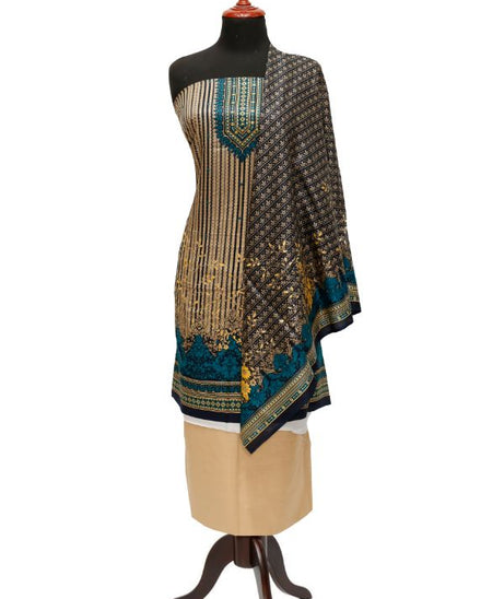 Misri Gold Print Lawn`23 D#1154 Green