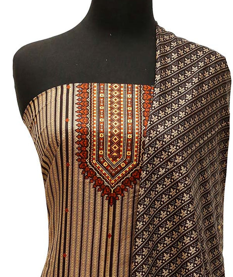 Misri Gold Print Lawn`23 D#1154 Orange