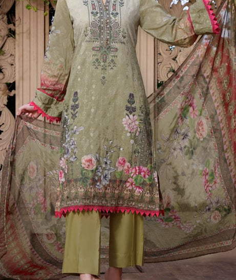 Monalisa D/Chikankari Lawn`22 D#01