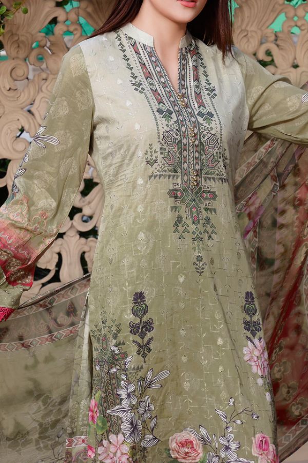 Monalisa D/Chikankari Lawn`22 D#01