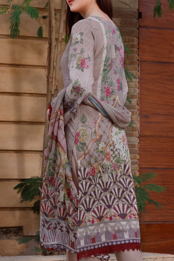Monalisa D/Chikankari Lawn`22 D#03
