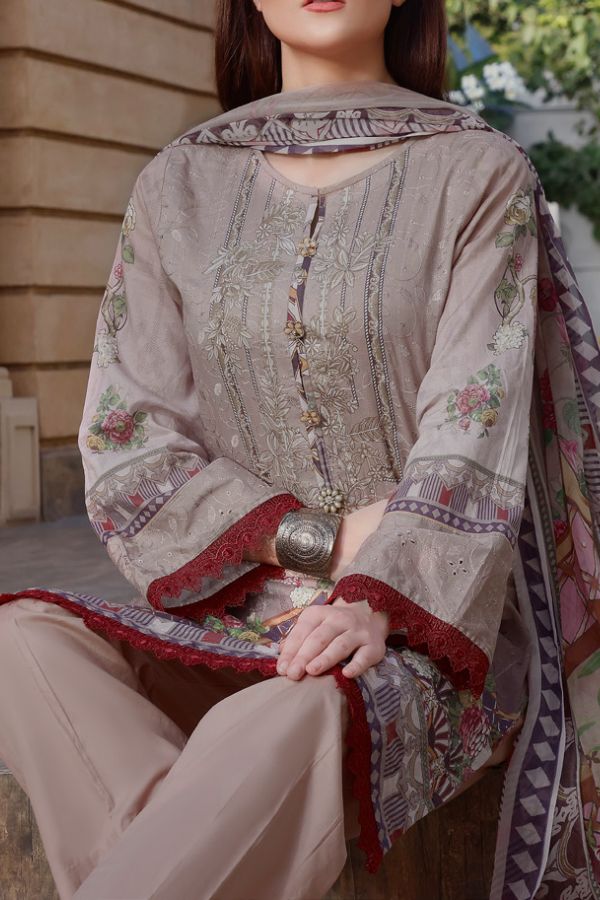 Monalisa D/Chikankari Lawn`22 D#03