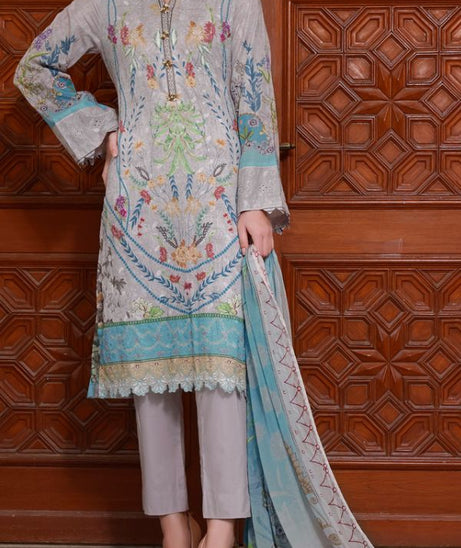 Monalisa D/Chikankari Lawn`22 D#04