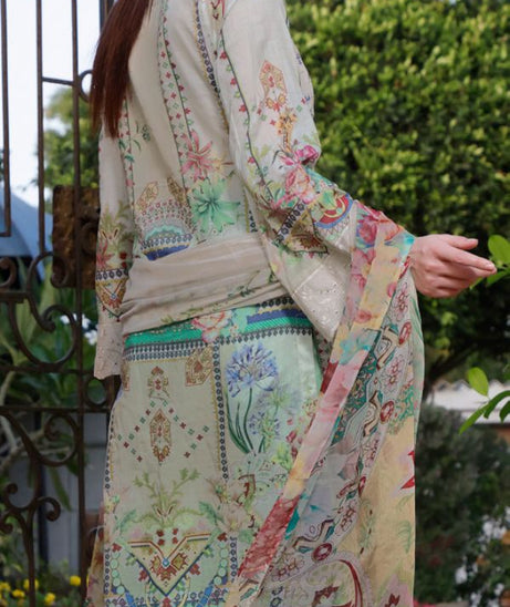 Monalisa D/Chikankari Lawn`22 D#06