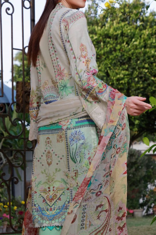 Monalisa D/Chikankari Lawn`22 D#06
