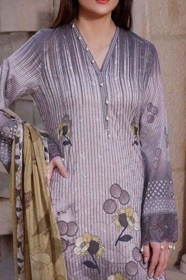 Monalisa D/Chikankari Lawn`22 D#07