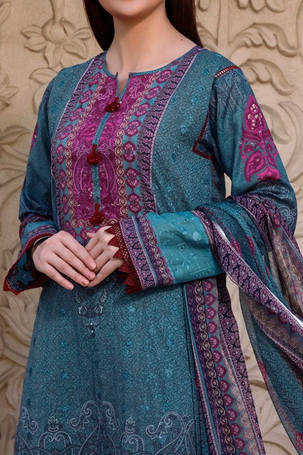 Monalisa D/Chikankari Lawn`22 D#09