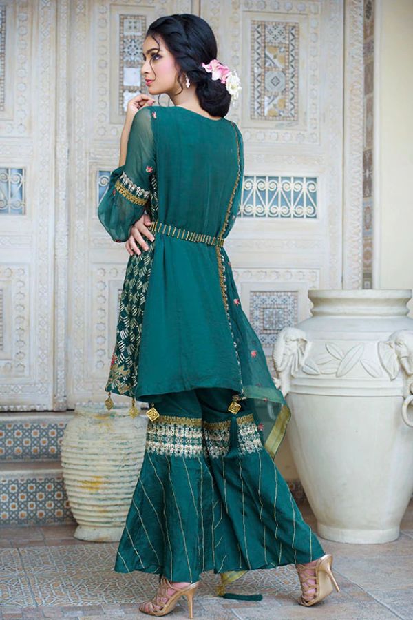 Motifs Pre/Emb Bemberg Collection'19 MWU#2256 (Green Blossom)