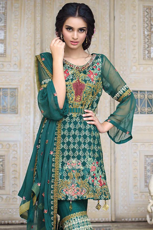 Motifs Pre/Emb Bemberg Collection'19 MWU#2256 (Green Blossom)