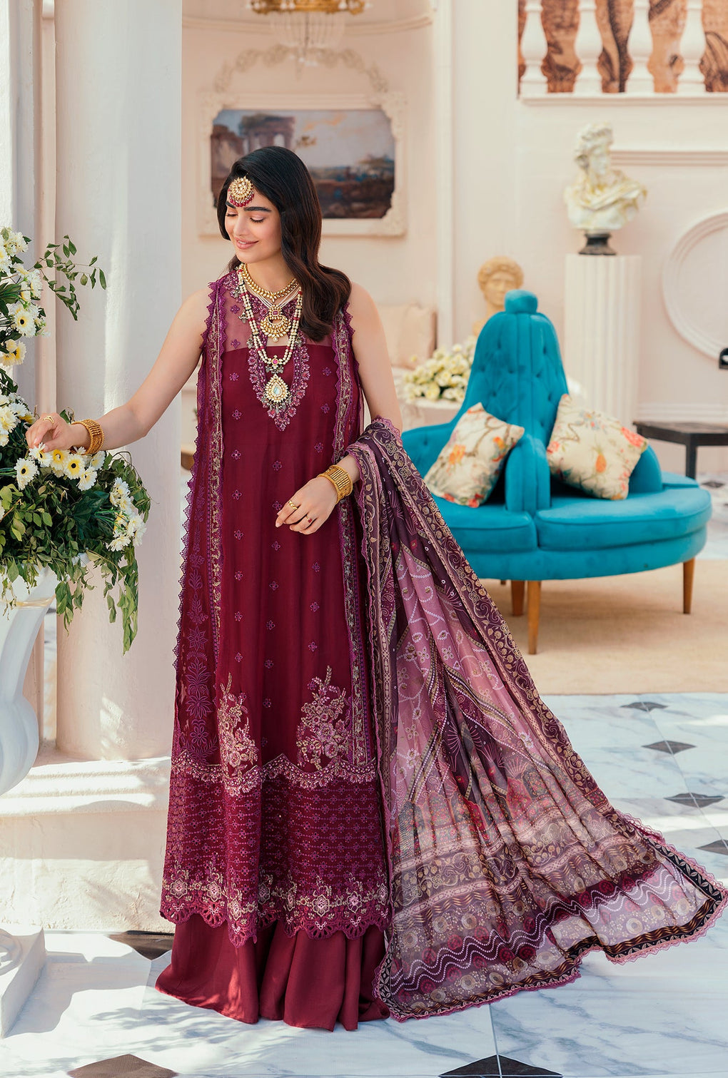 Noor By Sadia Asad Chiffon Laserkari`22 D#6