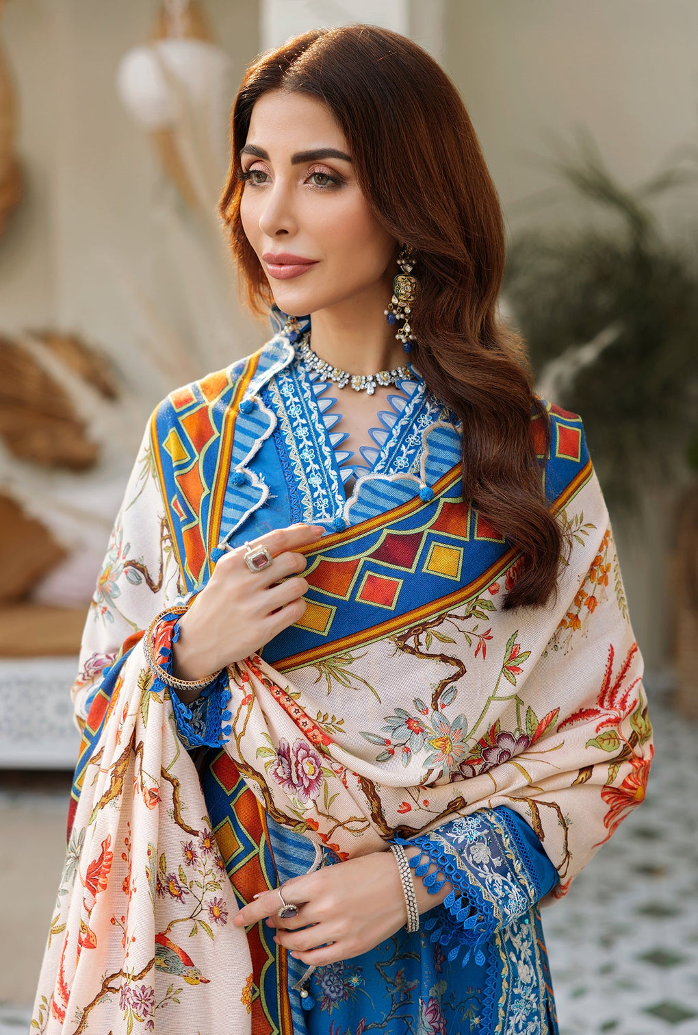 Noor By Sadia Asad Woolen Shawl`22 D#7 A