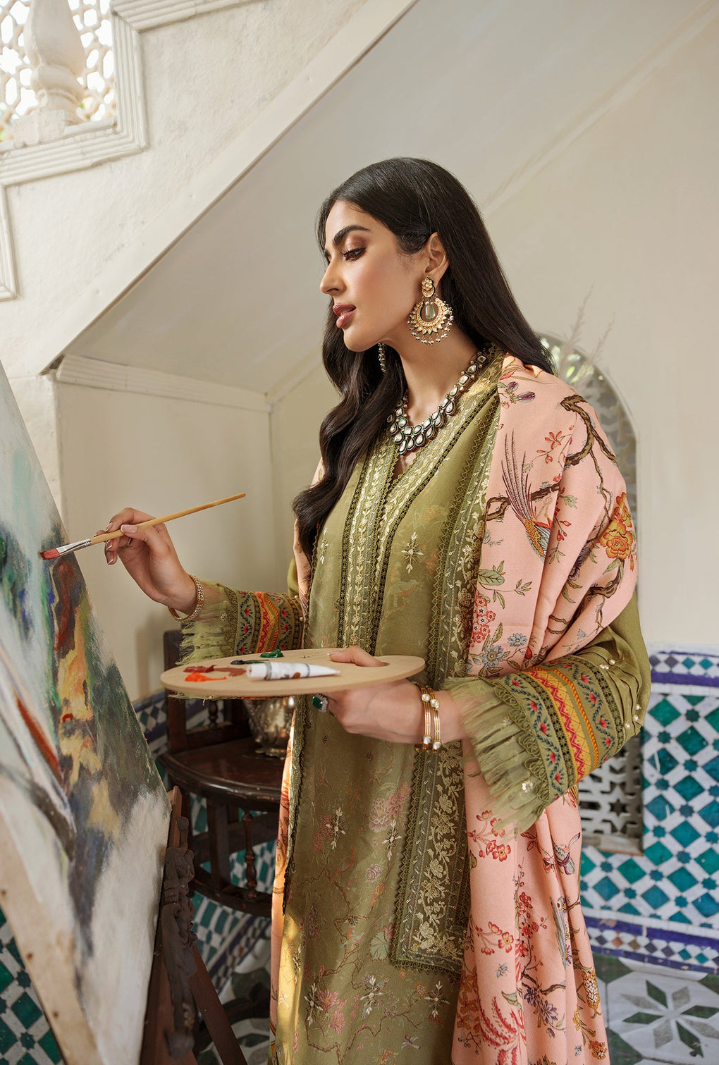 Noor By Sadia Asad Woolen Shawl`22 D#7 B