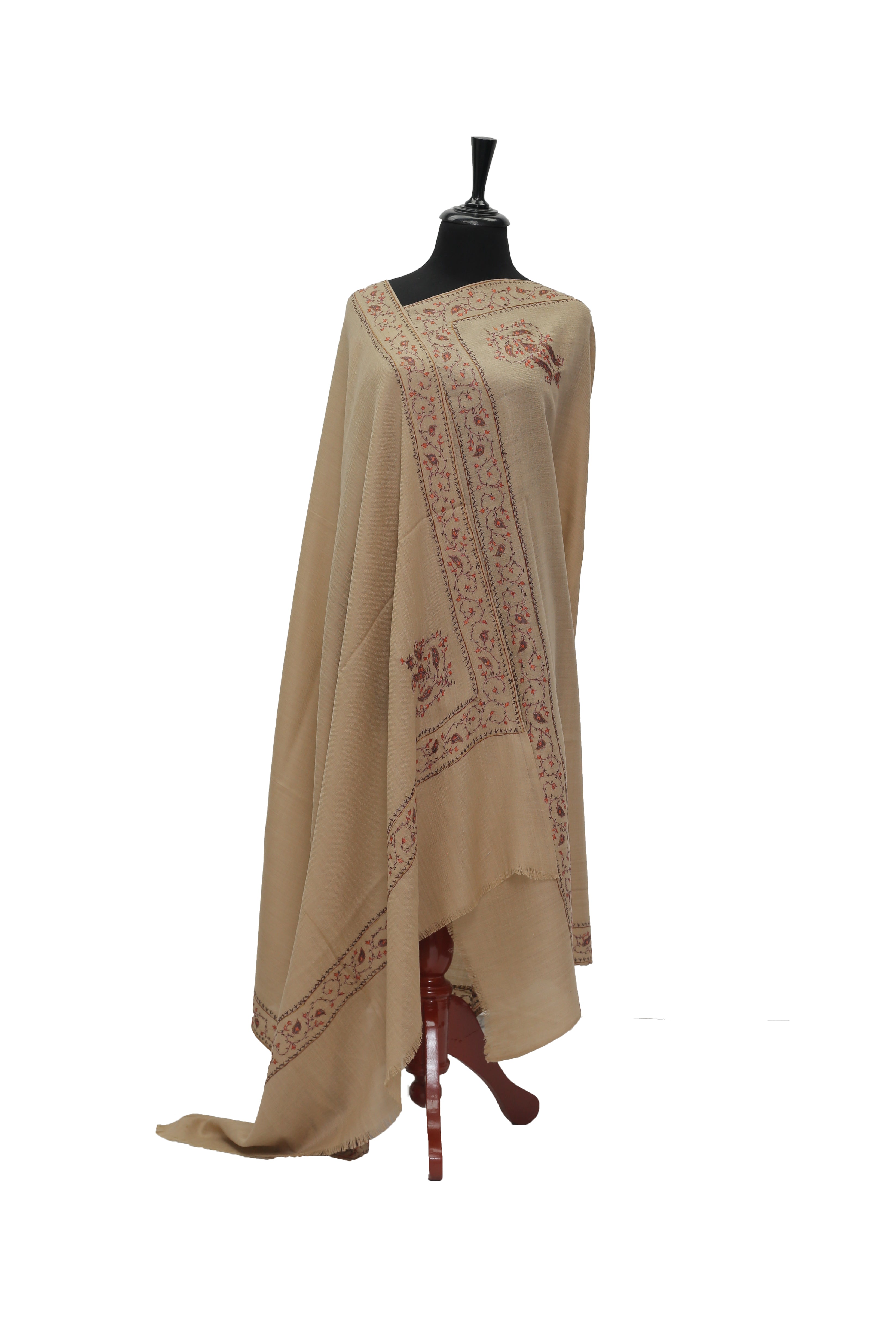 Needle Work Wool Shawl D#13-1-6