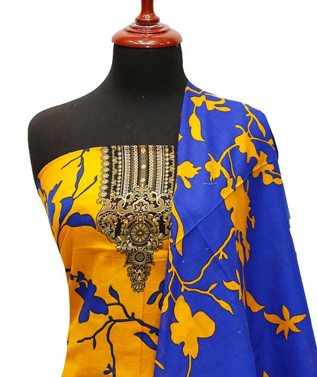 Nishat Civic Voile Lawn`23 D#8114 Orange