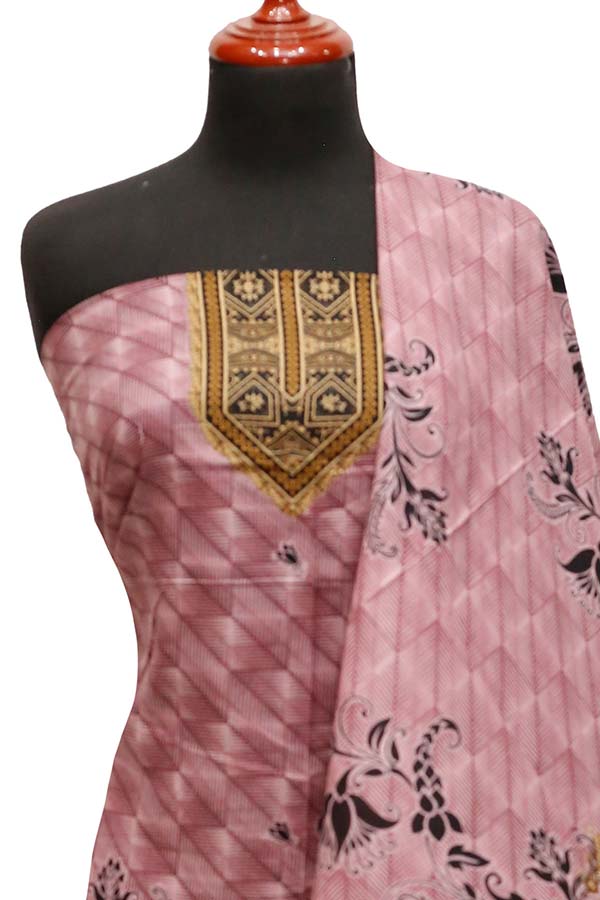 Nishat Civic Voile Lawn`23 D#8158 D-Mauve