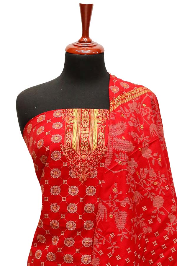Nishat Civic Voile Lawn`23 D#8159 Red