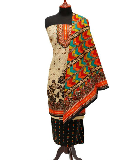Nishat Civic Voile Lawn`23 D#8167 Orange