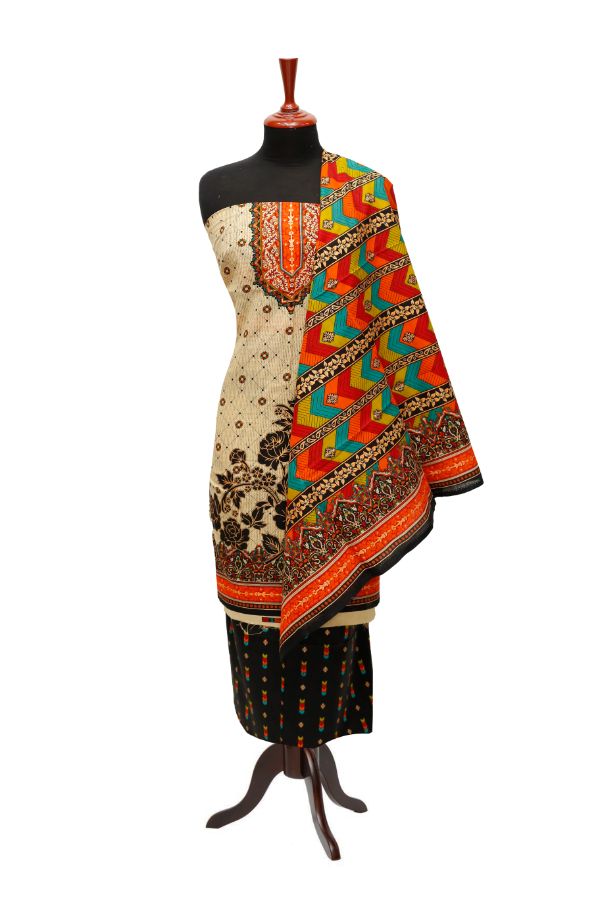 Nishat Civic Voile Lawn`23 D#8167 Orange