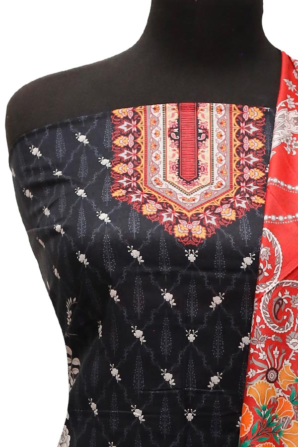Noor Afroz D/Excl Lawn`22 D#309 Black