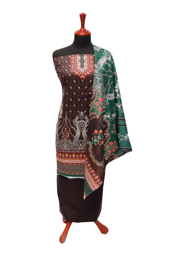 Noor Afroz D/Excl Lawn`22 D#309 Charcoal