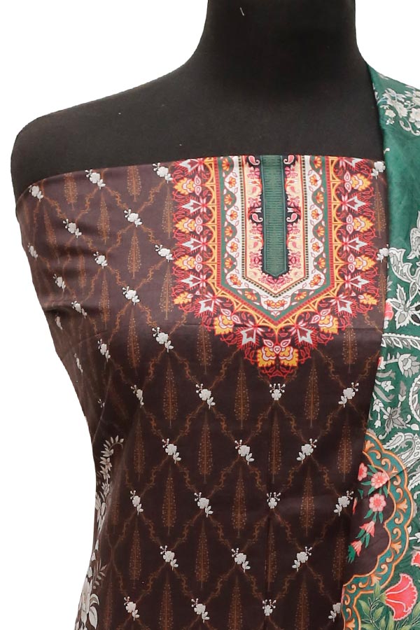 Noor Afroz D/Excl Lawn`22 D#309 Charcoal