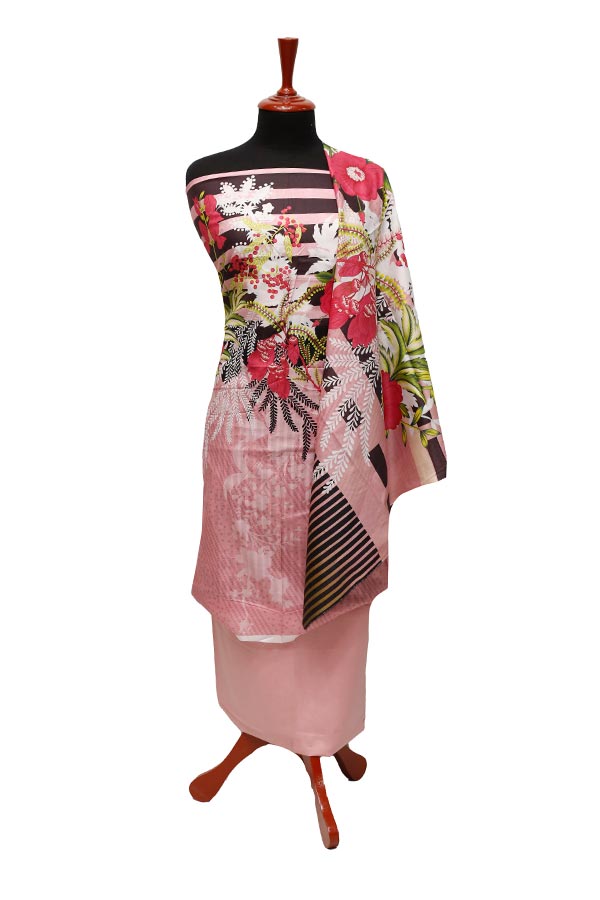 Noor Afroz D/Excl Lawn`22 D#316 LT Pink