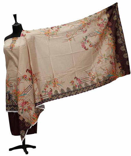 Noor Afroz D/Excl Lawn`21 D#17086 (Chocolate)
