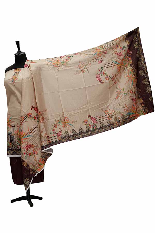 Noor Afroz D/Excl Lawn`21 D#17086 (Chocolate)