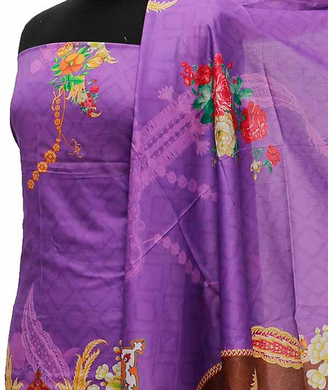 Noor Afroz D/Excl Lawn`21 D#17089 (Purple)