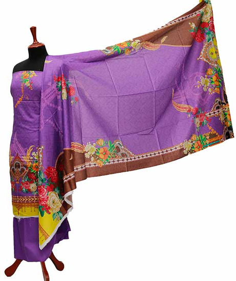 Noor Afroz D/Excl Lawn`21 D#17089 (Purple)