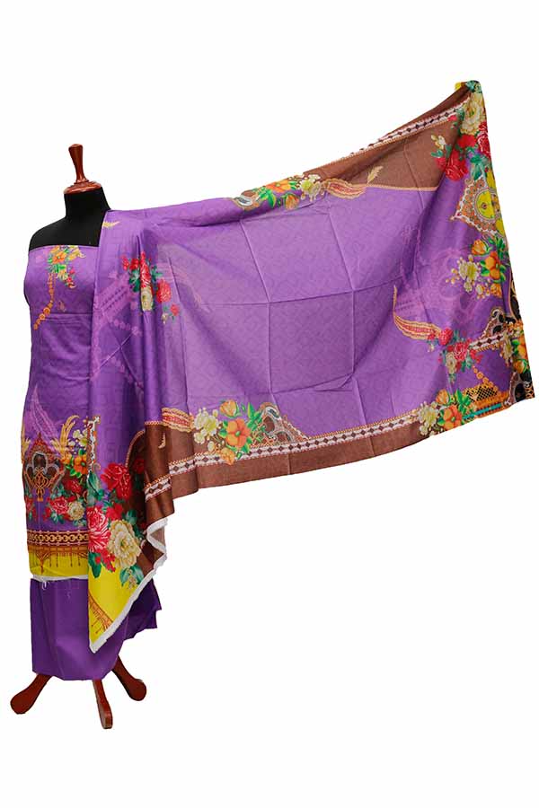 Noor Afroz D/Excl Lawn`21 D#17089 (Purple)