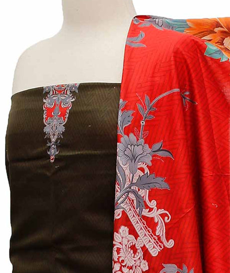 Noor Afroz D/Excl Lawn`21 D#17093 (D Grey)