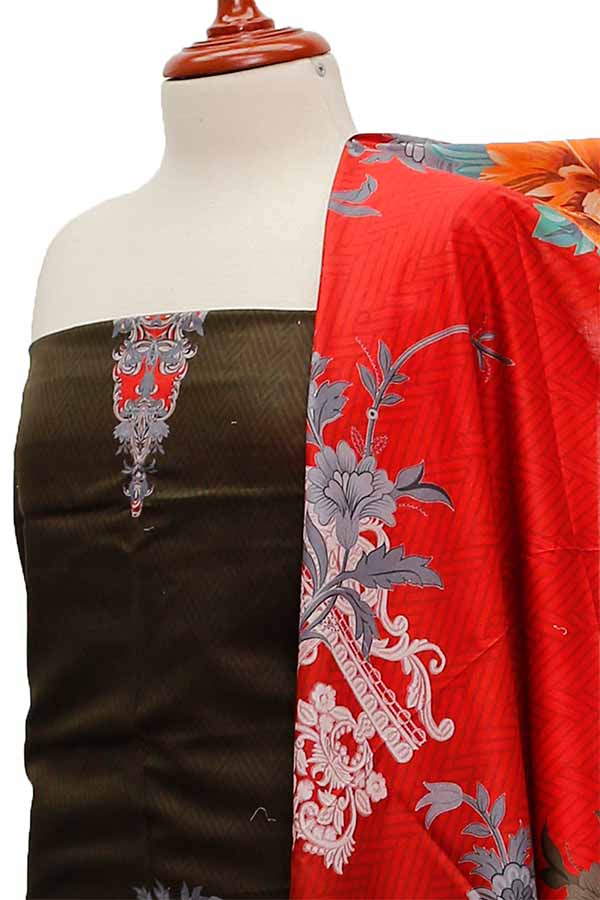 Noor Afroz D/Excl Lawn`21 D#17093 (D Grey)