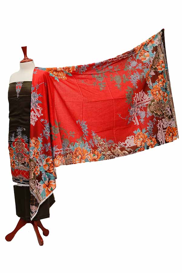 Noor Afroz D/Excl Lawn`21 D#17093 (D Grey)