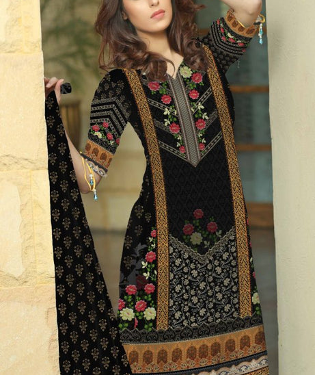 Noor Afroz D/Excl Linen'21 D#213 (Black)