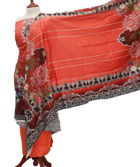 Noor Afroz D/Excl Linen'21 D#214 (Peach)