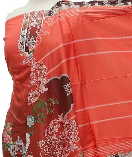 Noor Afroz D/Excl Linen'21 D#214 (Peach)
