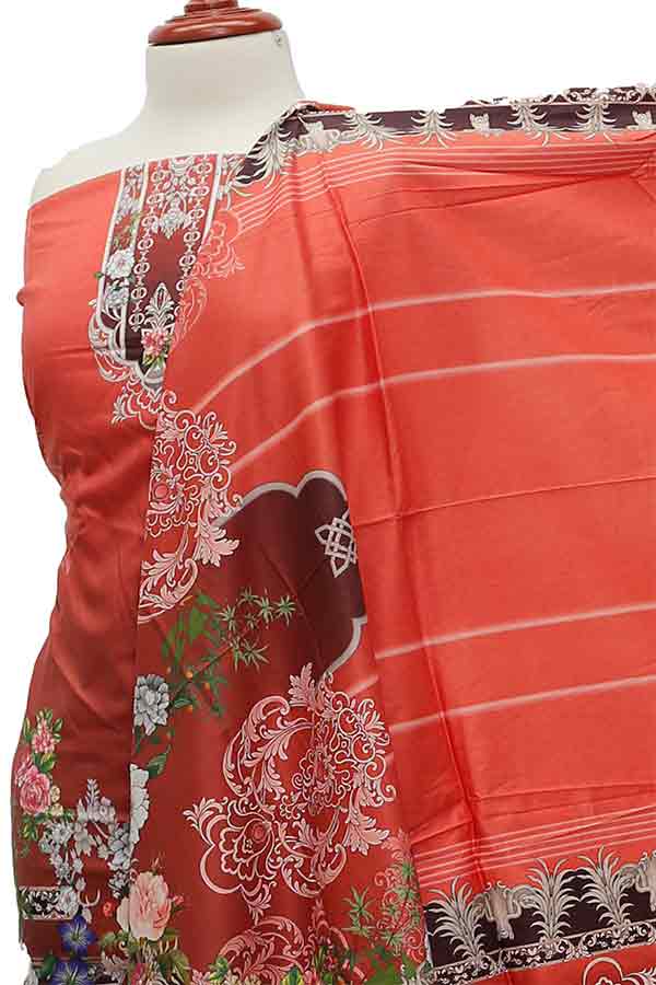 Noor Afroz D/Excl Linen'21 D#214 (Peach)