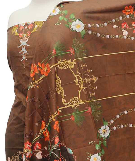 Noor Afroz D/Excl Linen'21 D#215 (CH Brown)