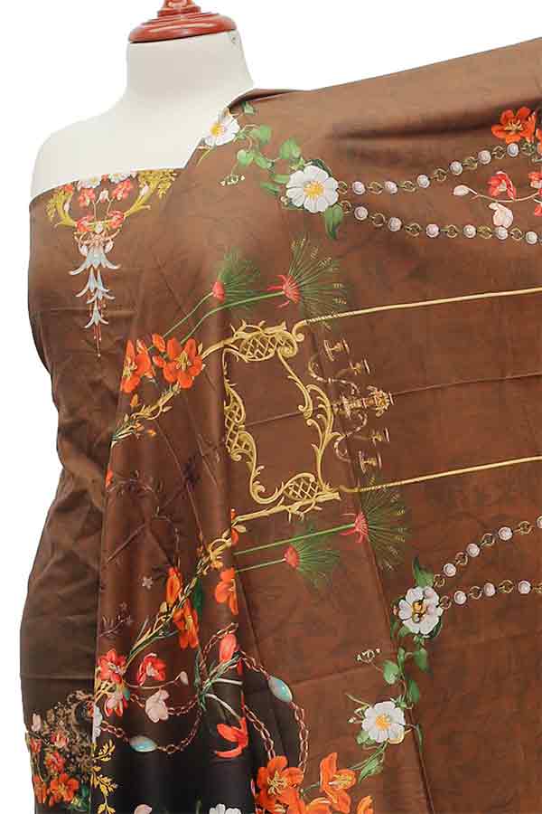 Noor Afroz D/Excl Linen'21 D#215 (CH Brown)