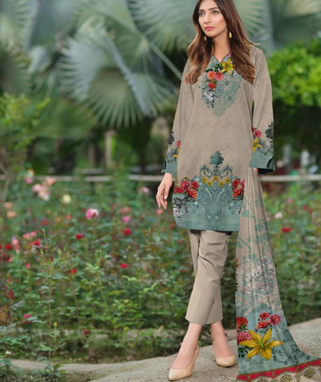 Noor Afroz D/Excl Linen'21 D#220 (Peach)